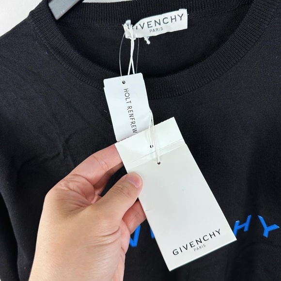 Givenchy Black Wool Long Sleeve T-Shirt - Picture 2 of 5